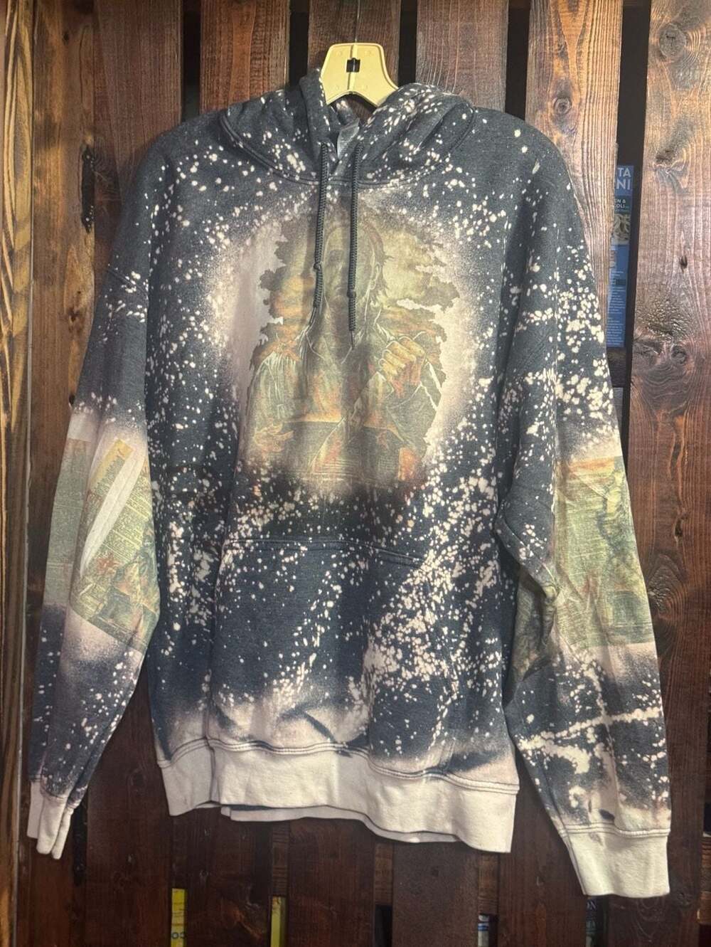 Michael Myers/Halloween Dark Gray Bleached Hoodie size large